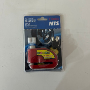 LOCK Kinguard MTS LK603 Alarmlı Disk Kilidi 130 Desibel-KIRMIZI